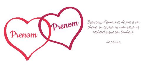 Carte Voeux Saint Valentin Coeur gratuit à imprimer
