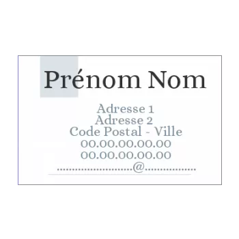 carte visite ligne bleu 