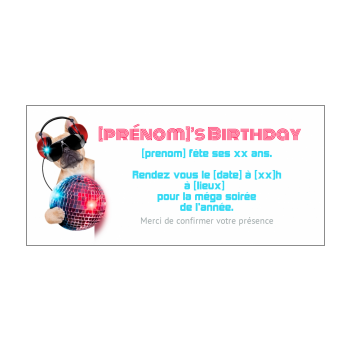 Invitation Pour Une Soiree D Anniversaire Flyers A Imprimer Gratuit