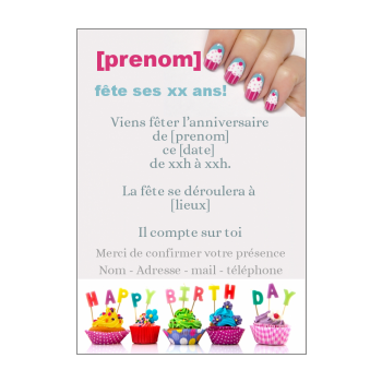 Carte D Invitation Pour Un Anniversaire D Enfants A Imprimer Gratuit