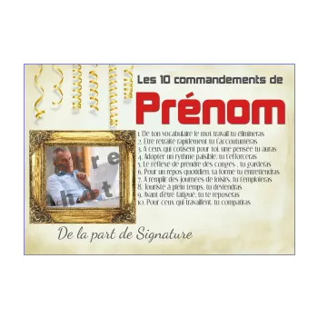 diplome retraite humour commandement jaune 