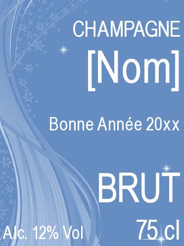 Etiquette Bouteille Nouvel An Repas gratuit à imprimer