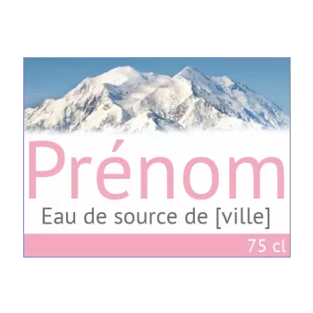 etiquette bouteille eau 