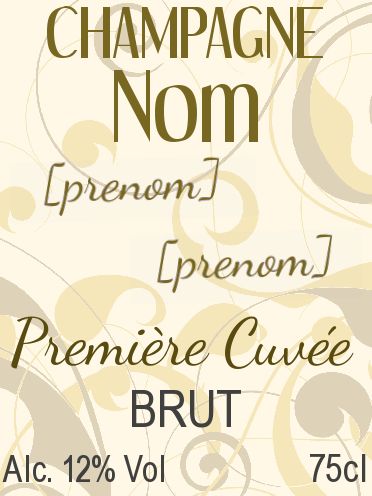 Etiquette Bouteille Mariage Alcool gratuit à imprimer