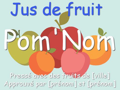 Etiquette Bouteille Mariage Fruit gratuit à imprimer