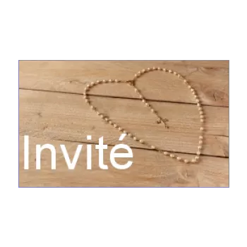 etiquette dragee cadeau communion coeur bois croix marron 