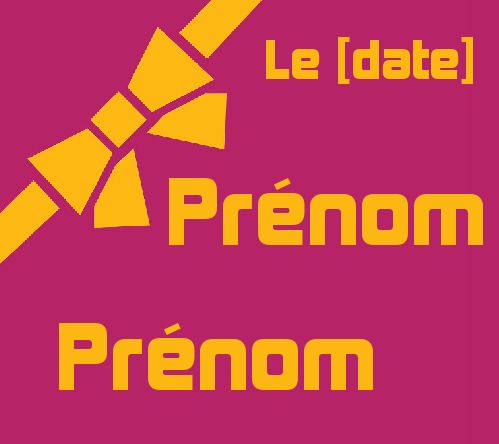 Etiquette Mariage Cadeau gratuit à imprimer
