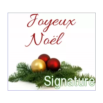 etiquette cadeau noel boule rouge sapin vert 