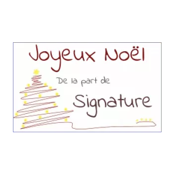 etiquette cadeau noel dessin etoile rouge sapin 