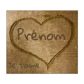 etiquette cadeau saint valentin coeur bois 