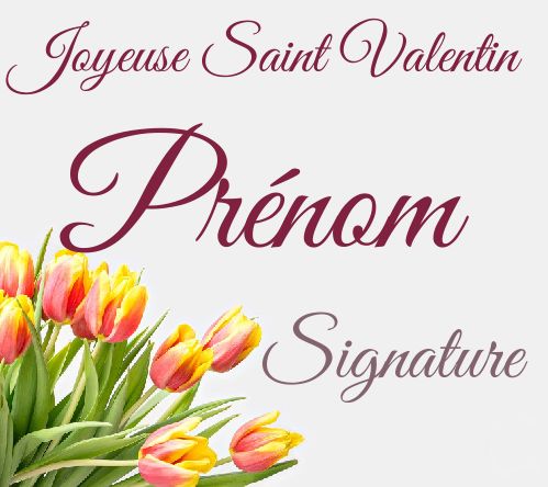 Etiquette Cadeau Saint Valentin Fleur gratuit à imprimer