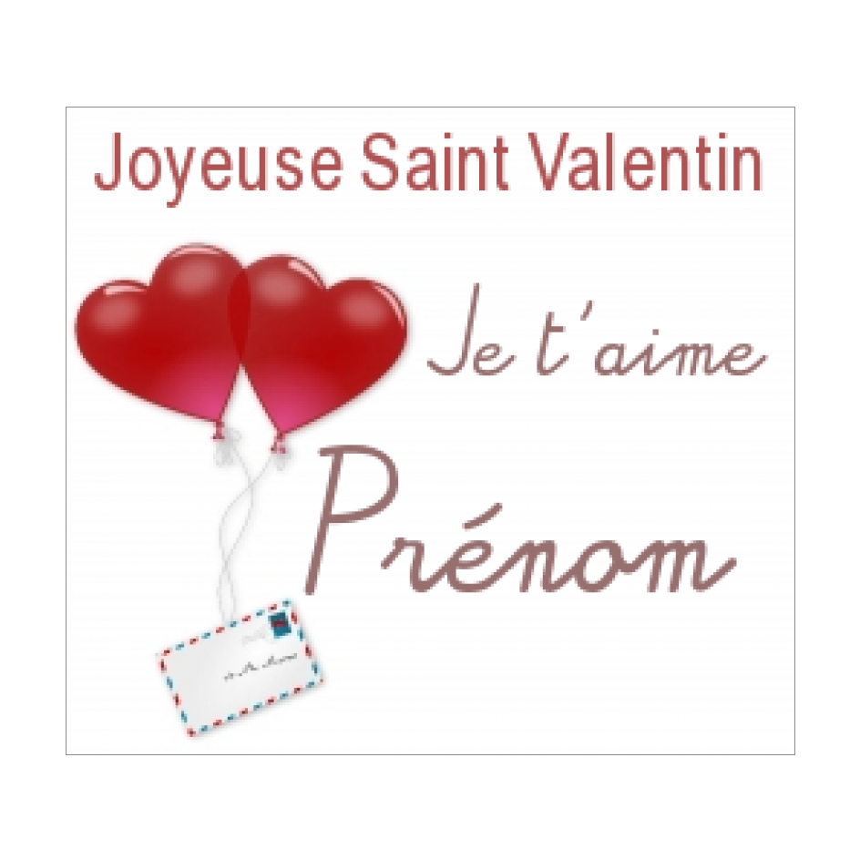 Etiquette Cadeau Saint Valentin Coeur Lettre Gratuit A Imprimer Carte