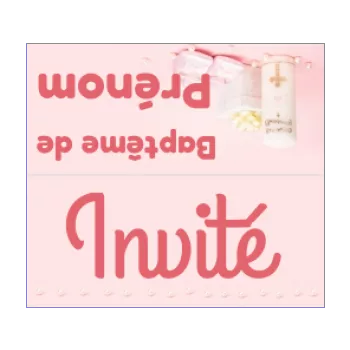 etiquette bapteme cadeau table bougie chaussure fille rose 