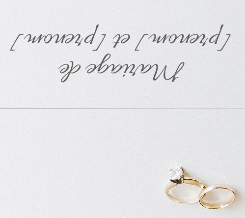 Etiquette Mariage Table à imprimer