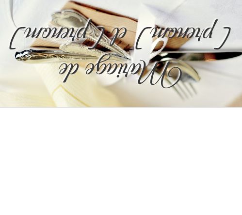 Etiquette Mariage Table Fourchette à imprimer