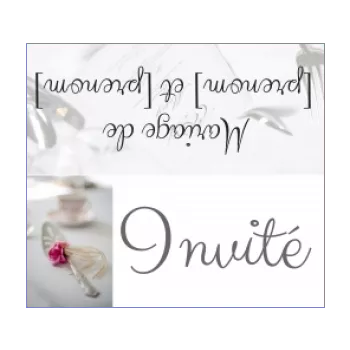 etiquette mariage table blanc 