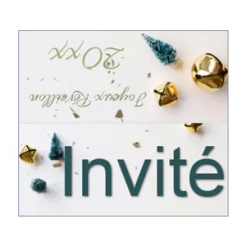 etiquette nouvel an repas table blanc sapin 