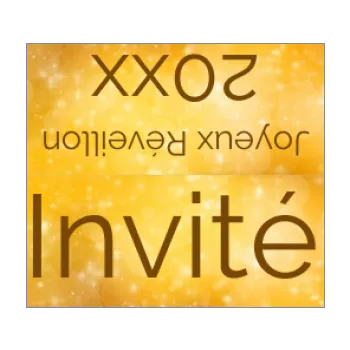 etiquette nouvel an repas table etoile jaune 