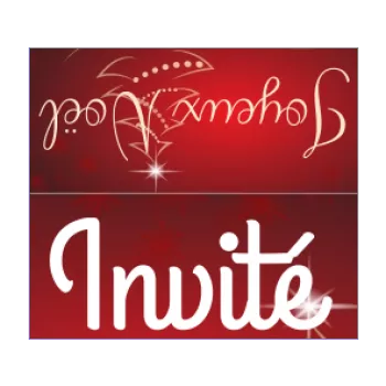 etiquette marque place repas noel table rouge sapin 