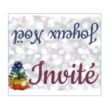 etiquette marque place repas noel table gris neige sapin 