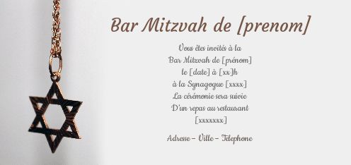 Faire Part Bar Mitzvah Gris Croix Gratuit A Imprimer Carte 942