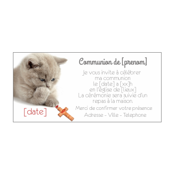 Faire Part De Communion A Imprimer Gratuit