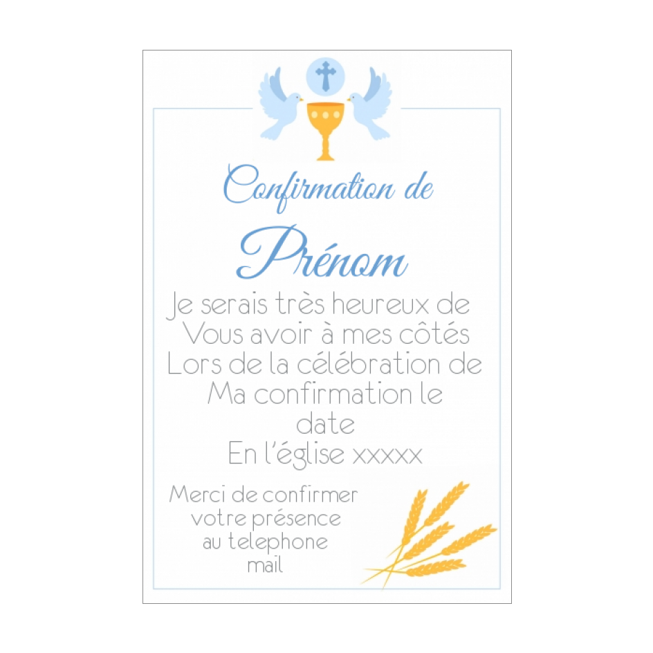 Invitation Faire Part Confirmation Oiseau Garcon Gratuit A Imprimer Carte 2781