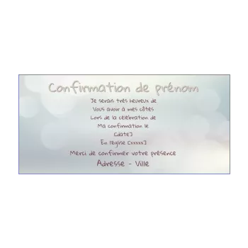 faire part invitation confirmation blanc lumiere 