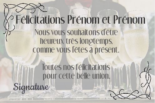 Felicitation Mariage gratuit à imprimer