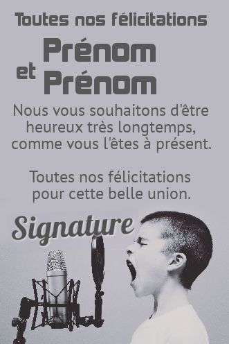 Felicitation Mariage Musique gratuit à imprimer