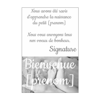 Carte De Felicitation Pour Une Naissance A Imprimer