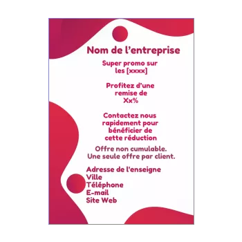 affiche flyer promotion ballon rouge 