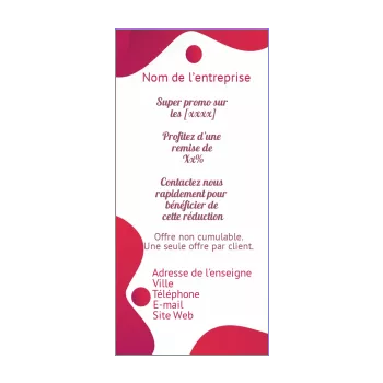 affiche flyer promotion ballon rouge 