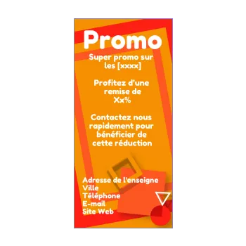 affiche flyer promotion orange 