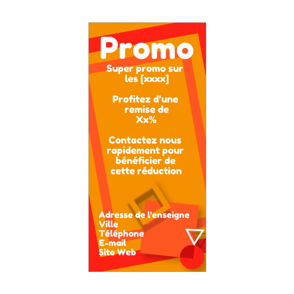 Affiche Flyer Promotion Orange Gratuit A Imprimer Carte 2953