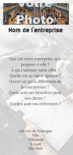 Affiche Flyer avec photo à imprimer