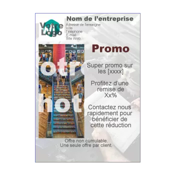 affiche flyer promotion garage main 