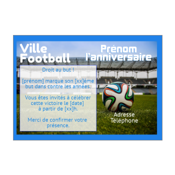 Carte Invitation Anniversaire Magazine Football Sport Gratuit A Imprimer Carte 62