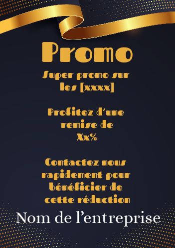 Affiche Flyer Doree Bleu gratuit à imprimer