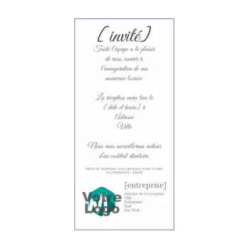inauguration invitation commerce blanc local 