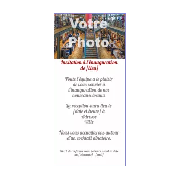 inauguration invitation commerce blanc local 