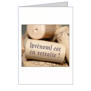 Carte Invitation Retraite Champagne Fete à imprimer