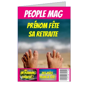 Carte Invitation Retraite Fete Humour à imprimer