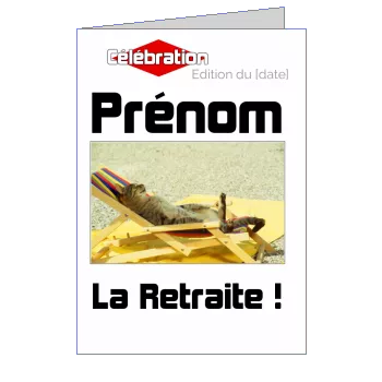 Carte Invitation Retraite Fete Humour à imprimer