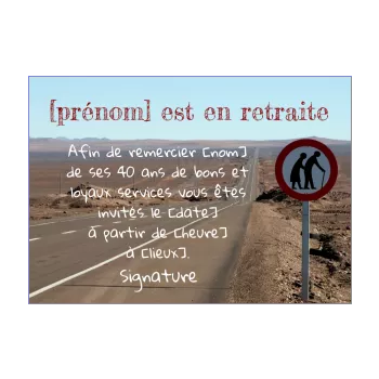 carte invitation retraite ciel route 