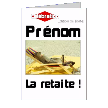 Carte Invitation Retraite Journal Magazine à imprimer