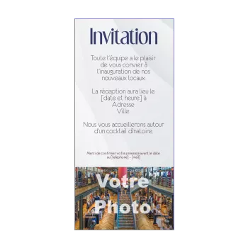 inauguration invitation commerce gris local 