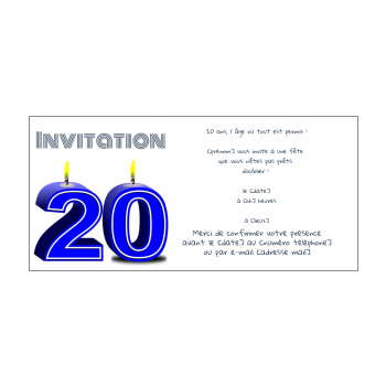 Invitation D Anniversaire Ans Gratuit A Imprimer Ou A Envoyer En Ligne