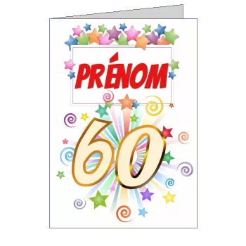 Invitation D Anniversaire 60 Ans Gratuit A Imprimer Ou Envoyer Par Carte Virtuelle