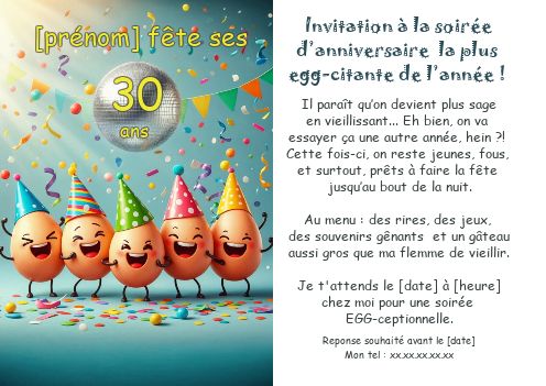Invitation Anniversaire 10 Ans 18 gratuit à imprimer